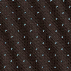 {[en]:Sky Blue Dots on Alpaca Brown Pin-Dot Silk Pocket Square