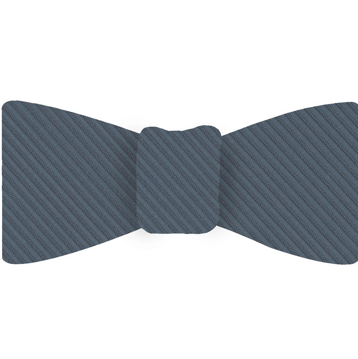 {[en]:Slate Blue Grosgrain Silk Bow Tie