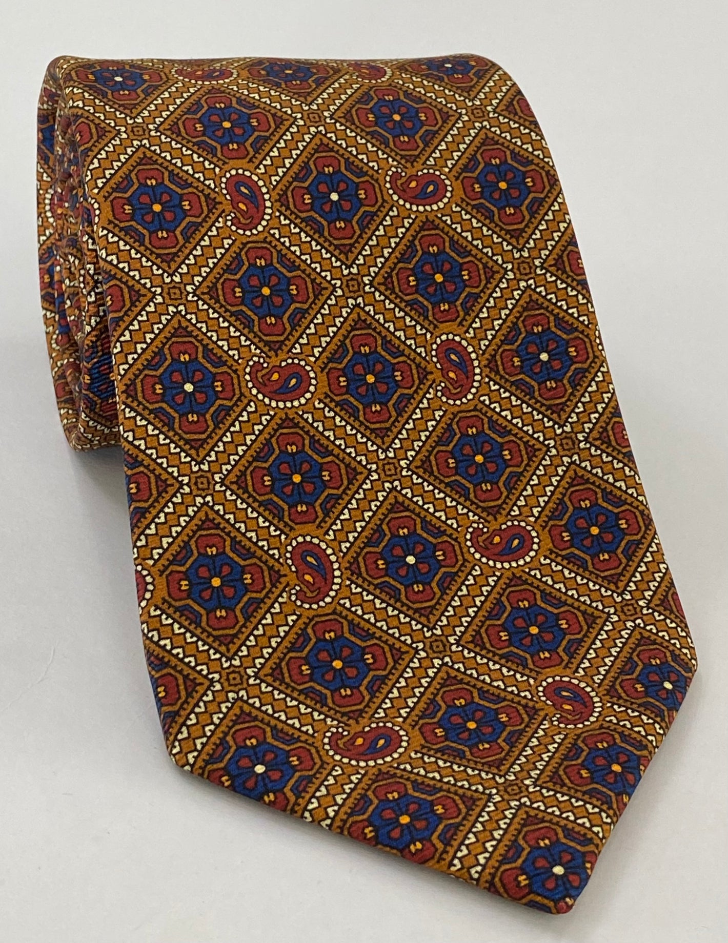 Macclesfield Modern Madder Printed Silk Tie MMPT-38
