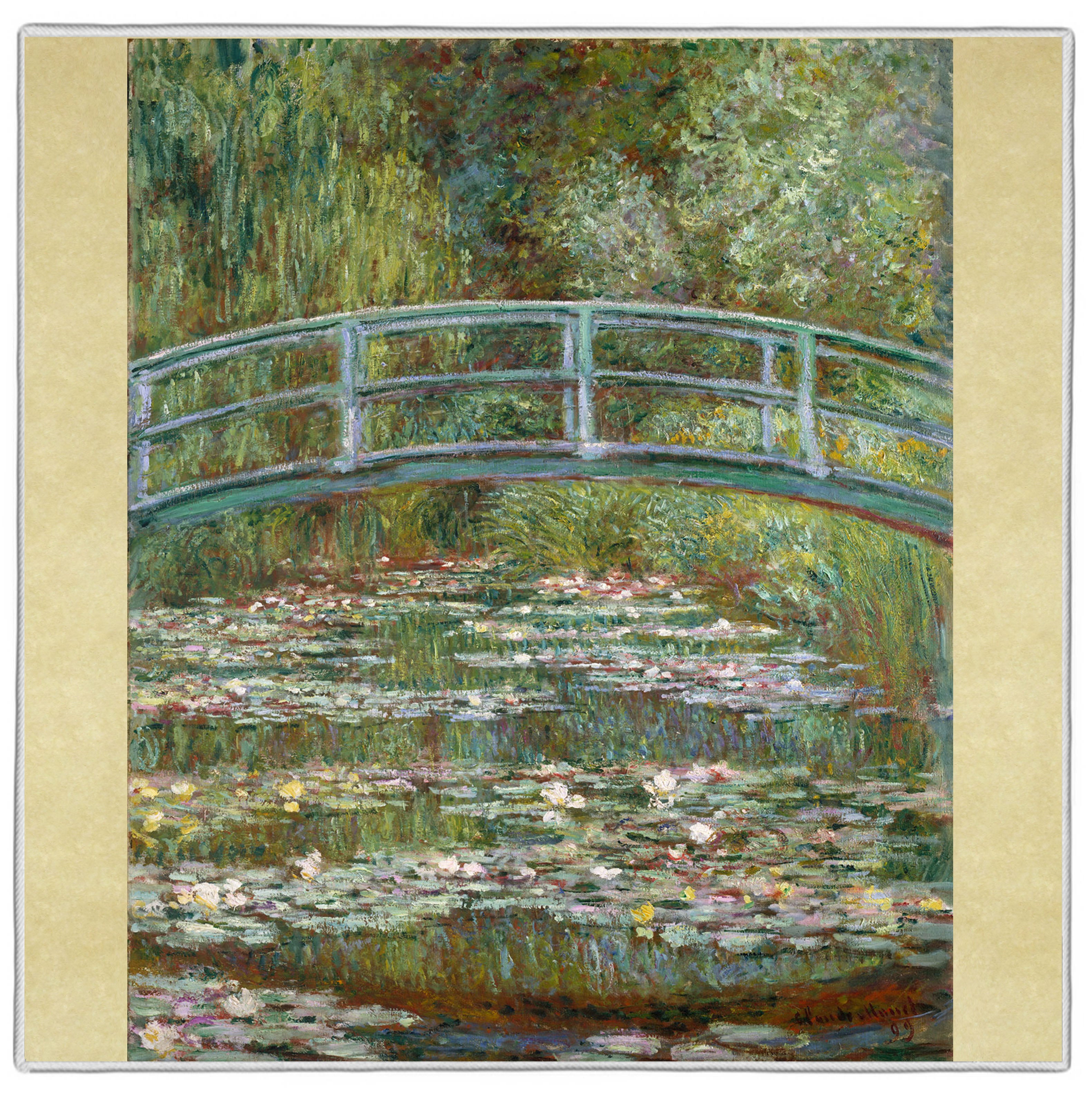 수면화 연못 위의 다리 Claude Monet 그림 팩스카프 ARTP-12A