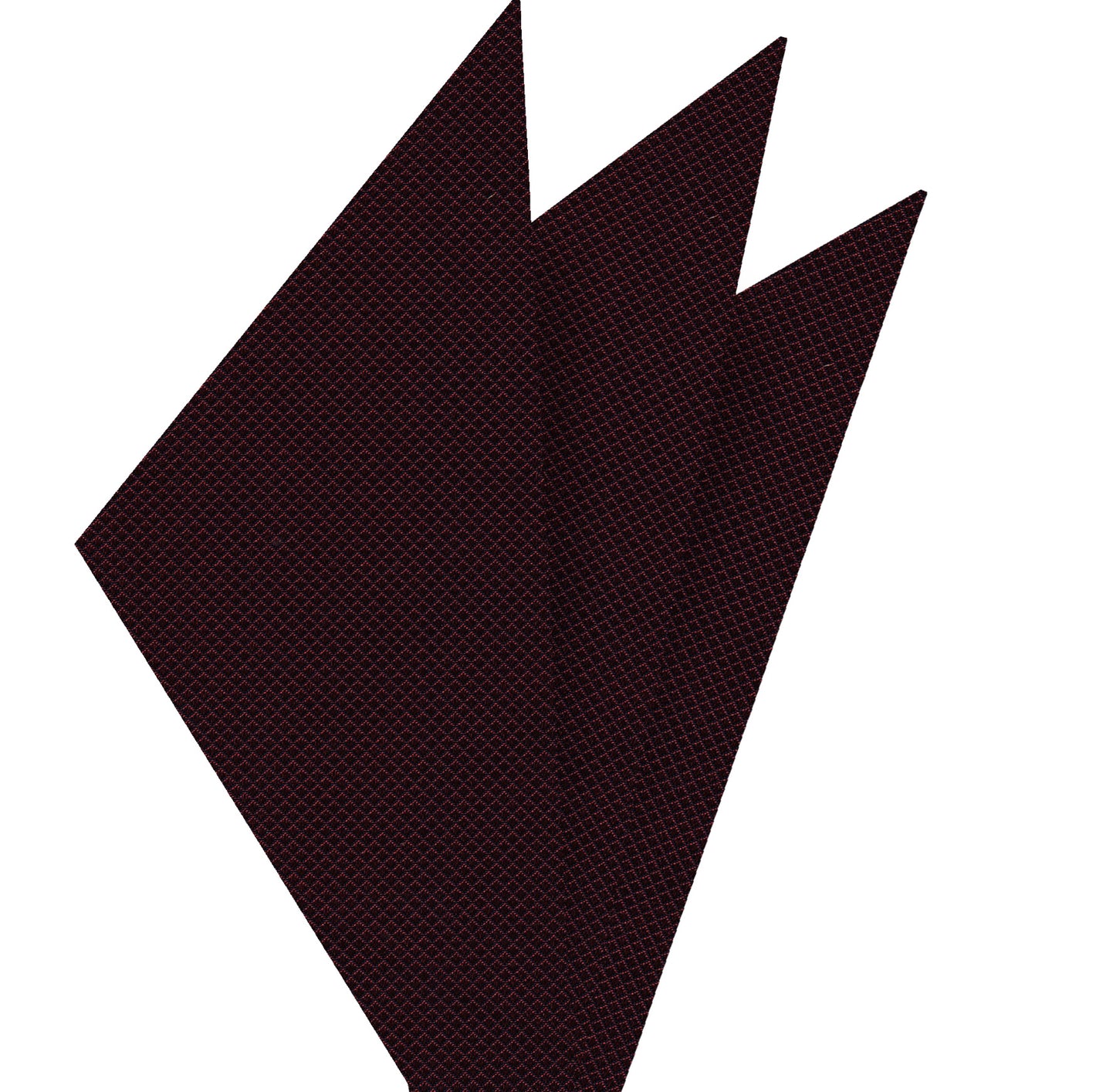 {[en]:Burgundy Diamond Weave Silk Pocket Square