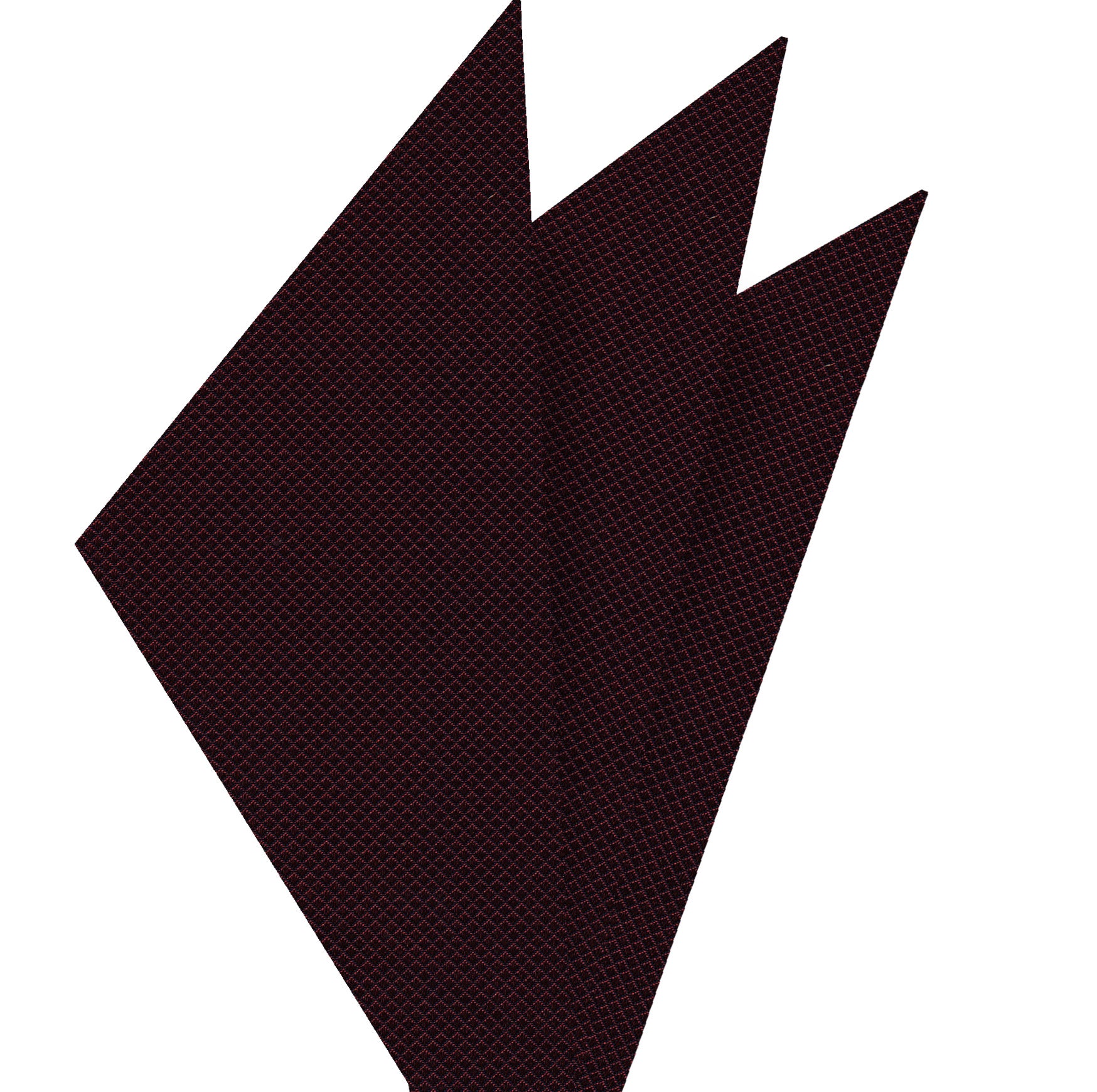 {[en]:Burgundy Diamond Weave Silk Pocket Square