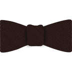 {[en]:Chocolate Mulberrywood Weave Silk Bow Tie