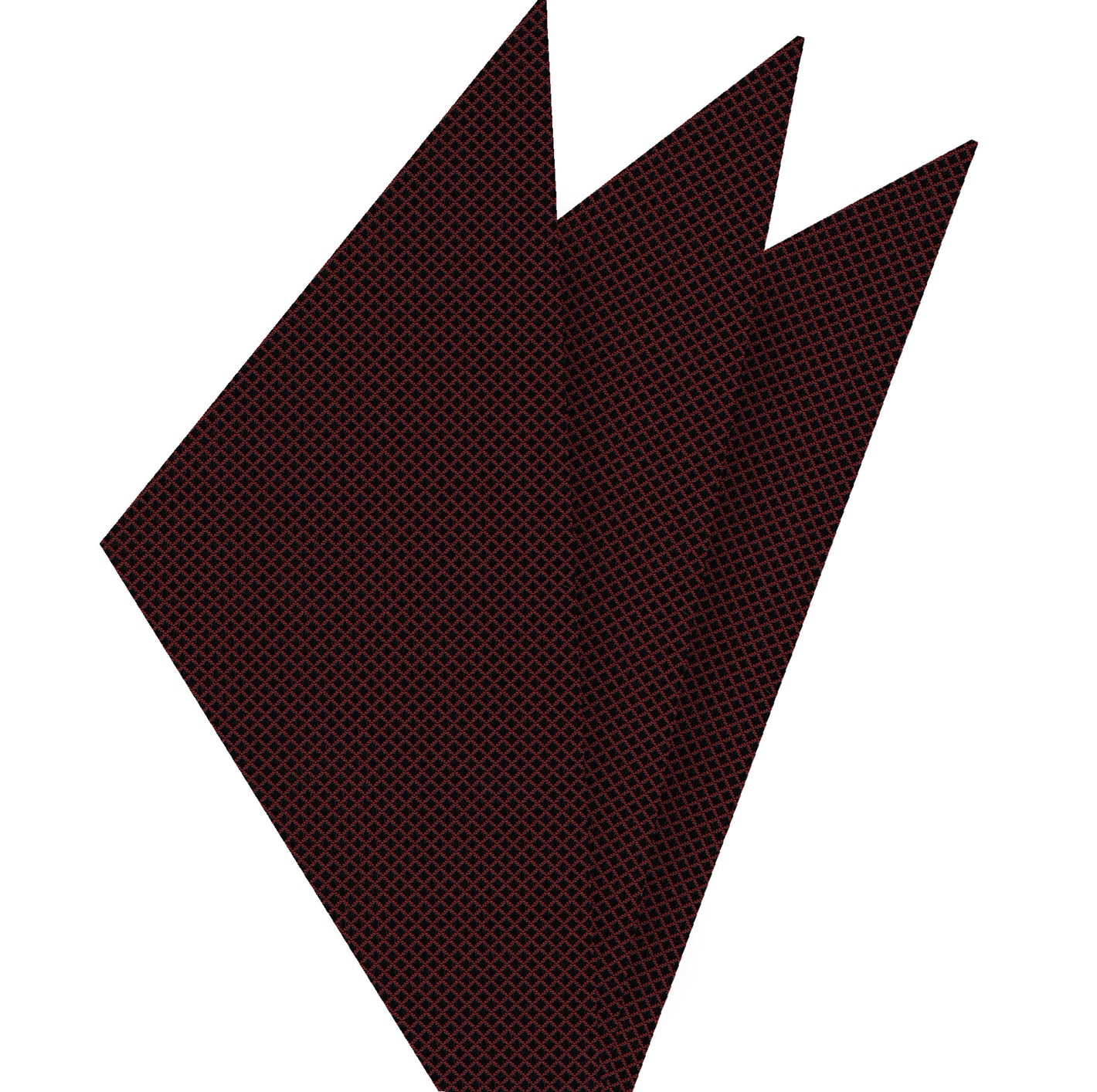 {[en]:Black/Red Diamond Weave Silk Tie