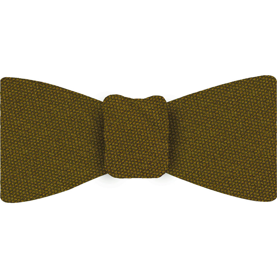 {[en]:Gold Mulberrywood Weave Silk Bow Tie