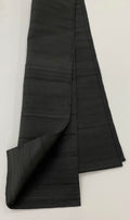 Black Thai Rough Silk Scarf Single Layer With Rolled Edges 10 THRS-10