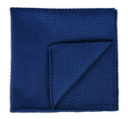 {[en]:Dark Blue Grenadine Grossa Silk Pocket Square