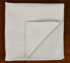 {[en]:White Grenadine Grossa Silk Pocket Square