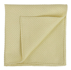 {[en]:Light Yellow Grenadine Silk Pocket Square