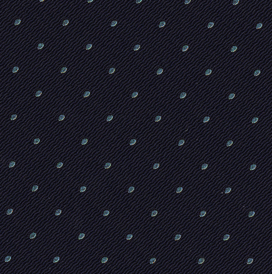 {[en]:White Dots on Dark Navy Pin-Dot Silk Wallet