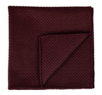 {[en]:Dark Red Grenadine Grossa Silk Pocket Square