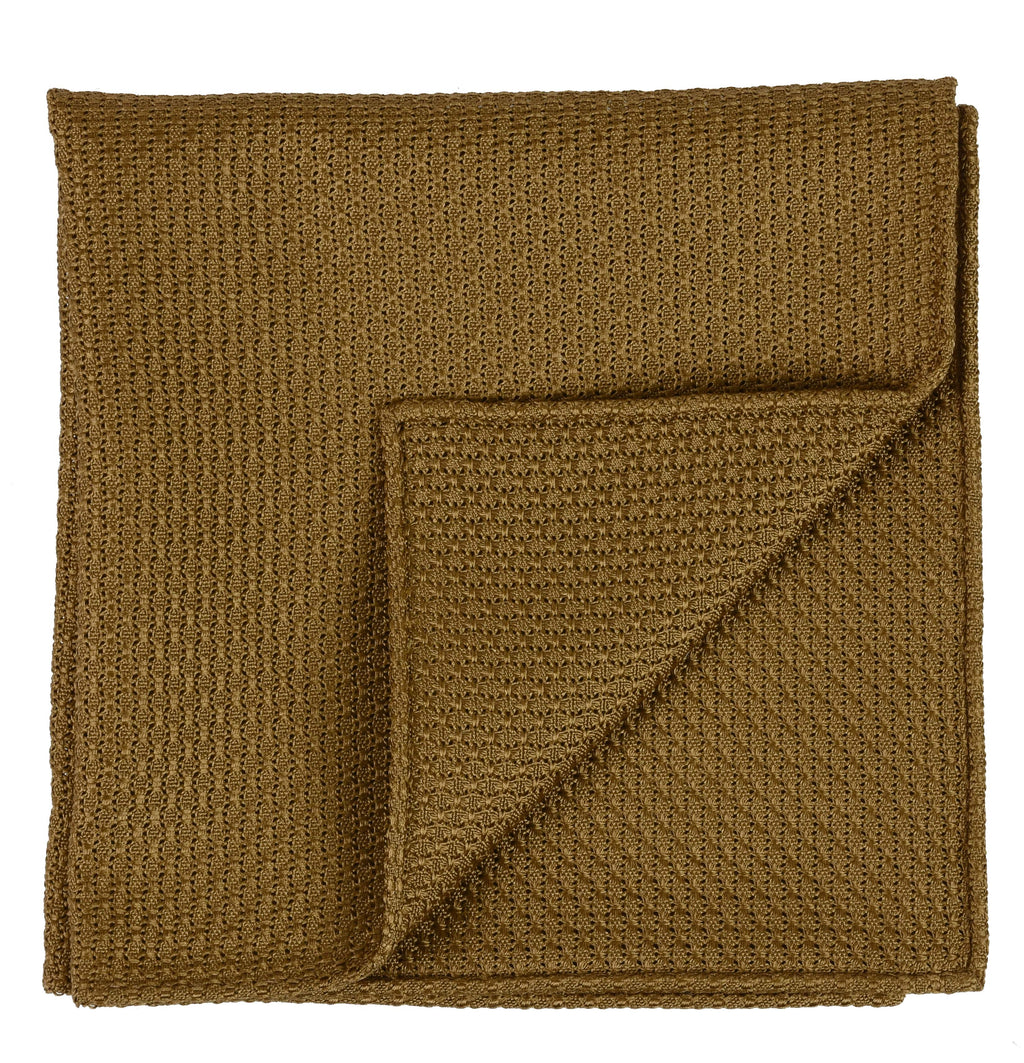 {[en]:Dark Sienna Grenadine Grossa Silk Pocket Square