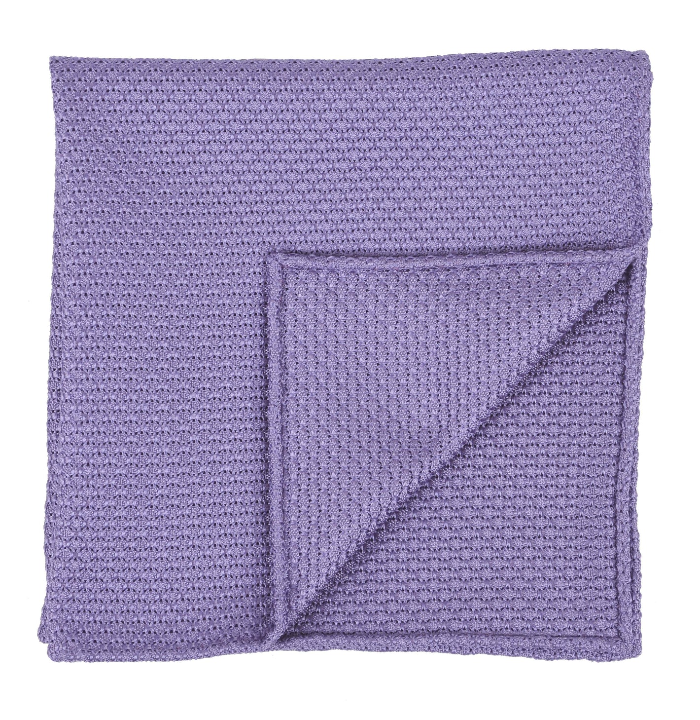 {[en]:Lavender Grenadine Grossa Silk Pocket Square