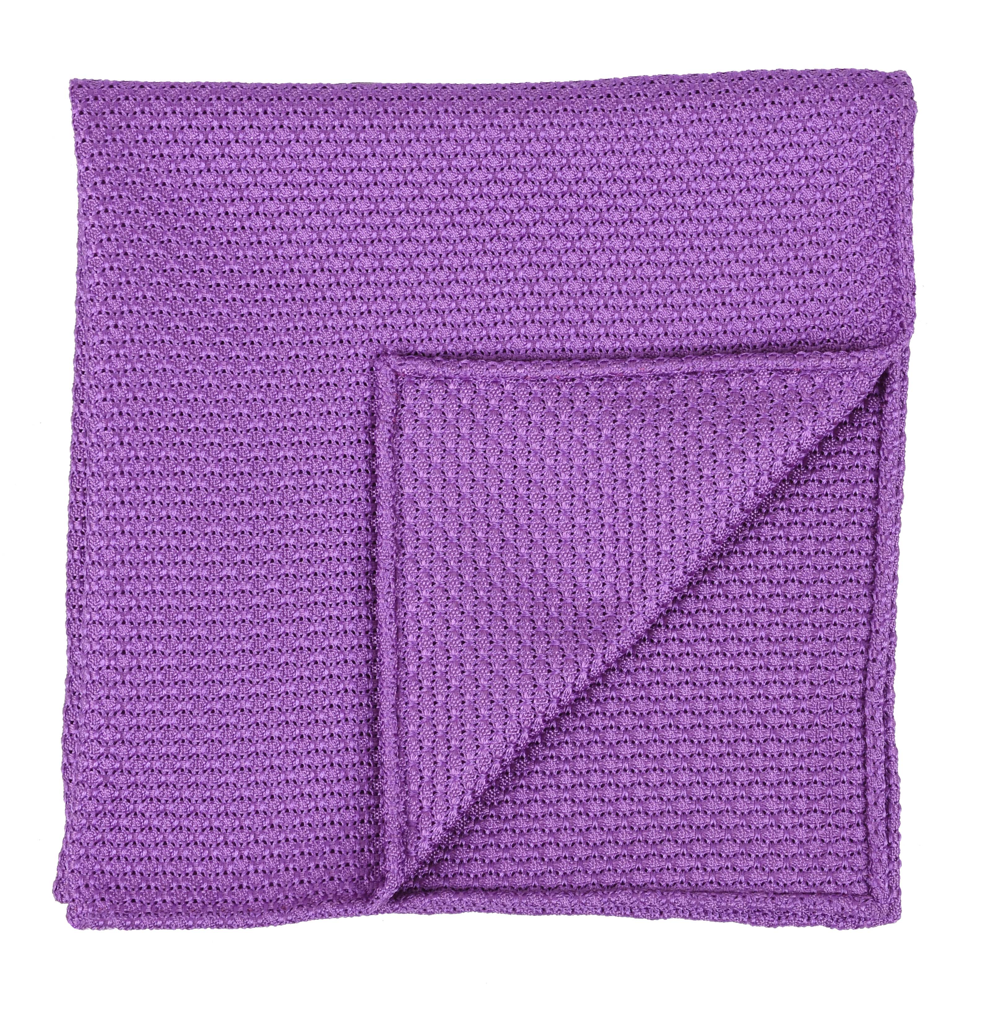 {[en]:Magenta Grenadine Grossa Silk Pocket Square