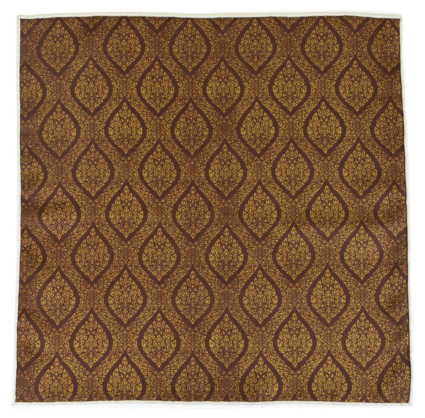 {[en]:Traditional Thai Print Silk Pocket Square