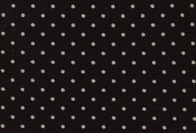 {[en]:White On Black Printed Pin Dot Silk Tie