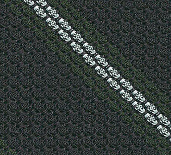 {[en]:Forest Green & White Stripes On Midnight Blue Grenadine Bow Tie