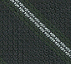 {[en]:Forest Green & White Stripes On Midnight Blue Grenadine Bow Tie