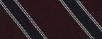 {[en]:Midnight Blue & White Stripe On Red Grenadine Tie