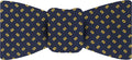 {[en]:Yellow Gold on Midnight Blue Macclesfield Printed Silk Bow Tie
