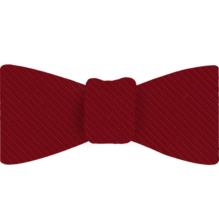{[en]:Red Grosgrain Silk Bow Tie