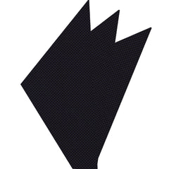 Midnight Blue Diamond Weave Silk Pocket Square #DP-2
