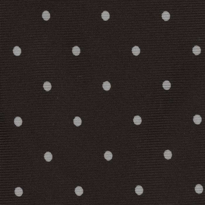 {[en]:White On Bitter Chocolate Printed Dot Silk Tie