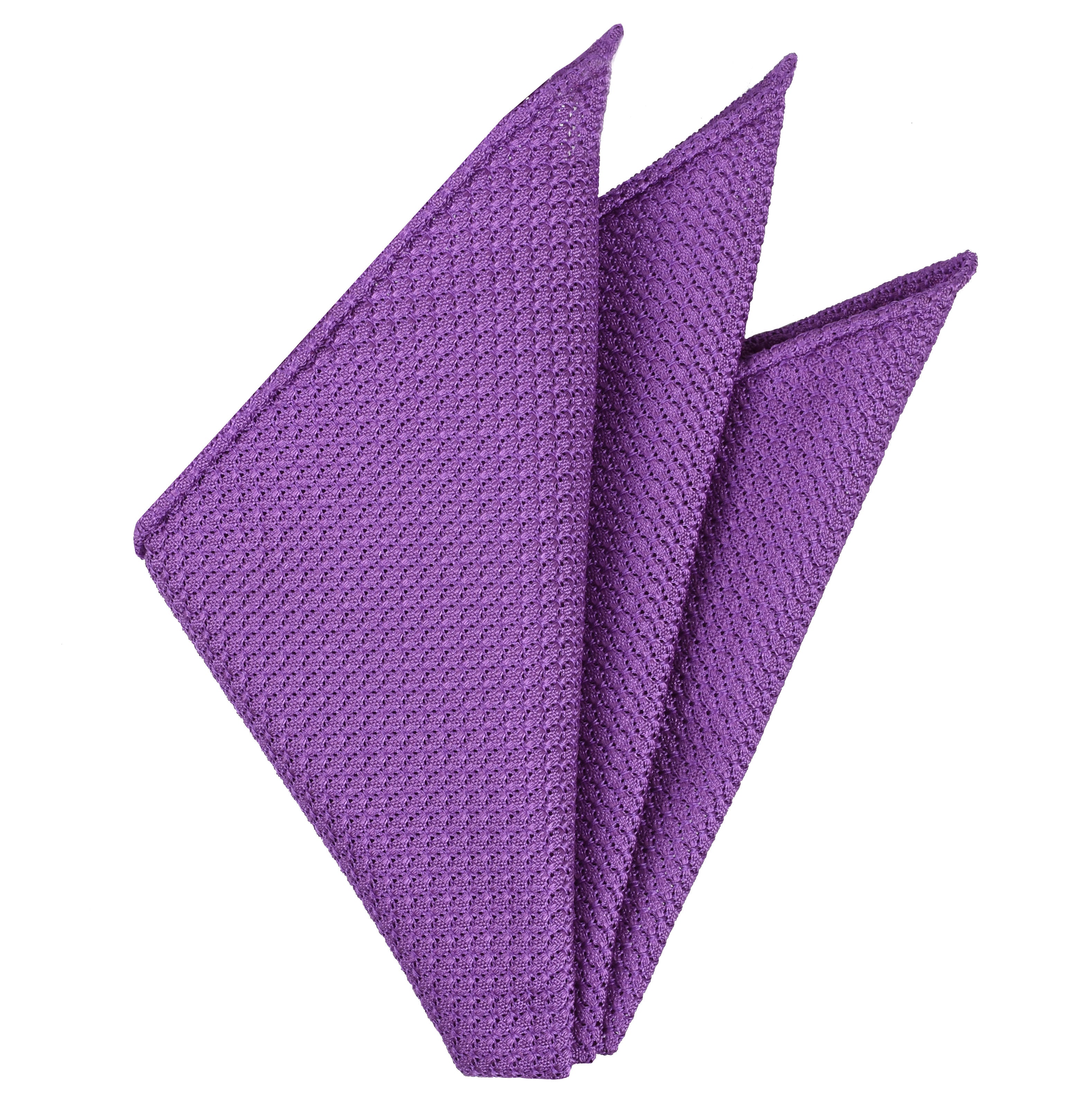 {[en]:Magenta Grenadine Silk Pocket Square