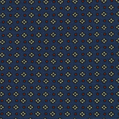 {[en]:Off-White & Red on Dark Blue Macclesfield Print Silk Tie