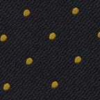 {[en]:Yellow/Gold Dots on Dark Navy Pin-Dot Silk Bow Tie
