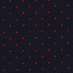 {[en]:Red Dots on Dark Navy Pin-Dot Silk Pocket Square