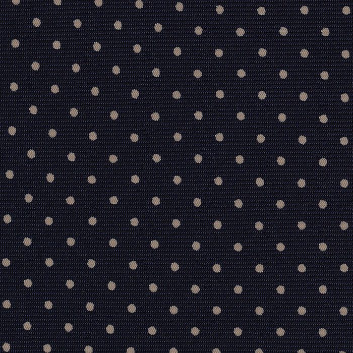 {[en]:Off-White on Midnight Blue Macclesfield Print Silk Pocket Square