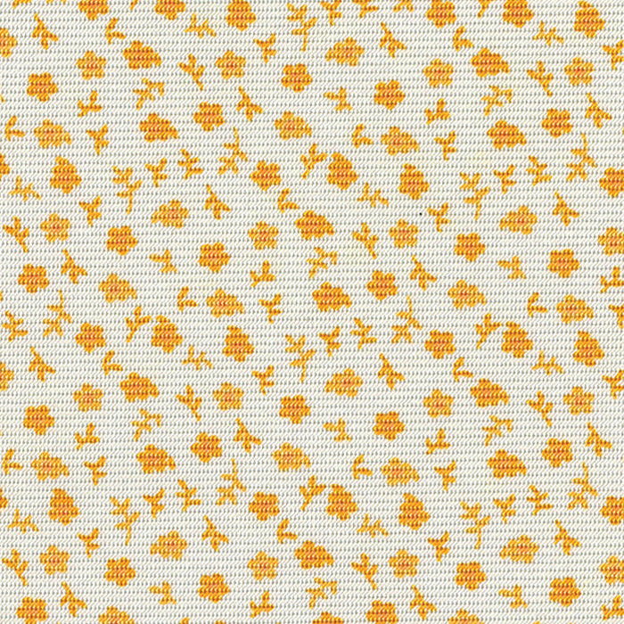 {[en]:Mandarin on Off-White Macclesfield Print Silk Pocket Square