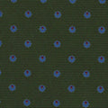 {[en]:Sky Blue & Red on Dark Green Macclesfield Print Silk Pocket Square