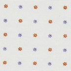 {[en]:Sky Blue & Burnt Orange on White Macclesfield Print Silk Tie