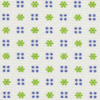 {[en]:Lime Green & Purple Blue on White Macclesfield Print Pattern Silk Tie