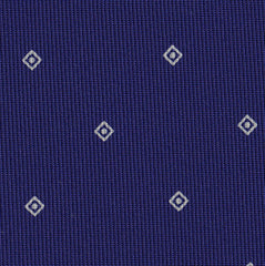Off-White on Dark Purple Macclesfield Print Pattern Silk
