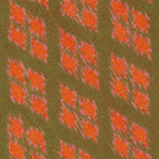 {[en]:Orange on Lime Green with Pink Mudmee Silk Tie