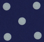 {[en]:White on Purple Blue Macclesfield Print Pattern Silk Tie