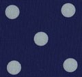 White on Purple Blue Macclesfield Print Pattern Silk Pocket Square MCP-481