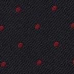 {[en]:Red Dots on Dark Navy Pin-Dot Silk Bow Tie