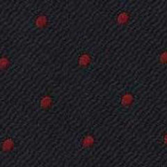 {[en]:Red Dots on Dark Navy Pin-Dot Silk Bow Tie