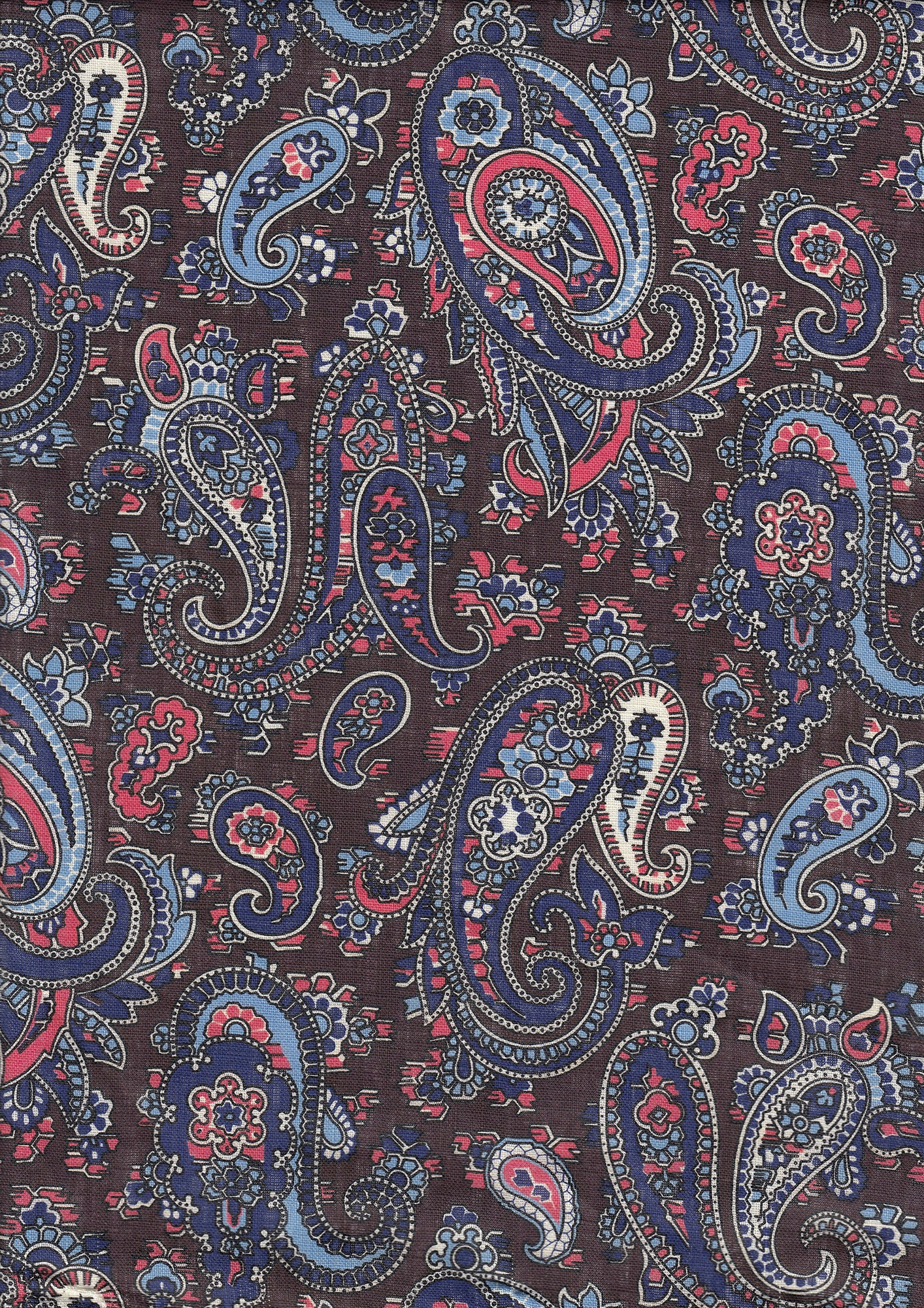 Paisley Print Pattern Linen Pocket Square PLP-4