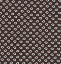 {[en]:Off-White on Dark Chocolate Print Pattern Silk Pocket Square