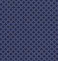 {[en]:Red & Blue on Purple Blue Print Pattern Silk Pocket Square