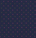 {[en]:Dark Pink, Young Leaf Green on Navy Blue Print Pattern Silk Pocket Square