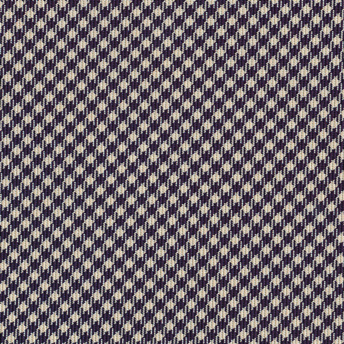 {[en]:Midnight Blue & White Shepherd's Check Silk Bow Tie