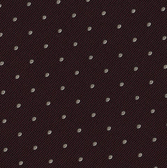 {[en]:White Dots on Burgundy Pin-Dot Silk Pocket Square