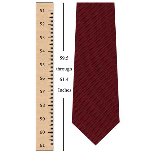 60.1 through 63 Inches ( 155 through 160 centimeters) Tie Length