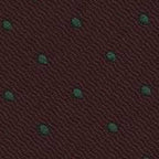 {[en]:Green Dots On Burgundy Pin-Dot Silk Bow Tie